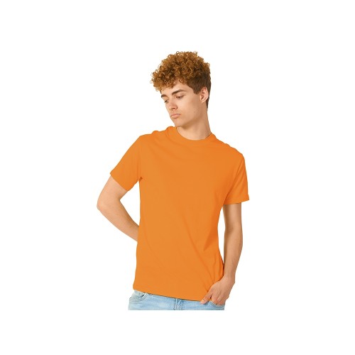 Купить Футболка Heavy Super Club с боковыми швами, мужская, оранжевый с нанесением логотипа