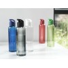 Купить Бутылка для воды Sky из переработанной пластмассы объемом 650 мл - Черный с нанесением логотипа