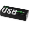 Купить Флеш-карта Rotate Metallic USB 2.0 на 4 Gb, черный с нанесением логотипа