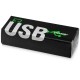 Купить Флеш-карта Rotate Metallic USB 2.0 на 4 Gb, черный с нанесением логотипа