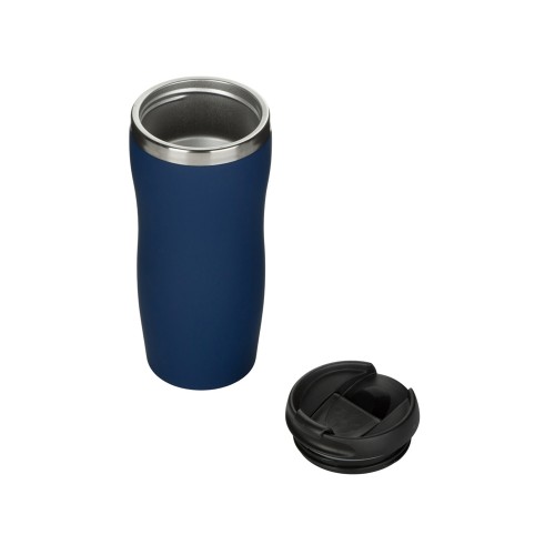 Купить Термокружка Double wall mug C1, soft touch, 350 мл, темно-синий (Р) с нанесением логотипа Купить Термокружка Double wall mug C1, soft touch, 350 мл, темно-синий (Р) с нанесением логотипа