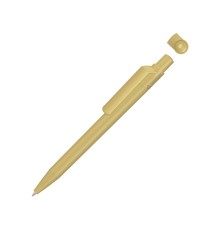 Ручка шариковая из переработанного пластика с матовым покрытием ON TOP RECY, бежевый