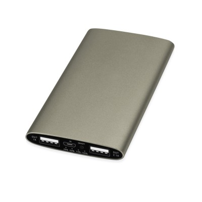 Купить Портативное зарядное устройство Мун с 2-мя USB-портами, 4400 mAh, бронзовый с нанесением логотипа