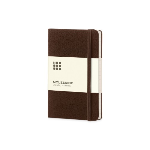 Купить Записная книжка Moleskine Classic (в линейку) в твердой обложке, Large (13х21см), амарант с нанесением логотипа