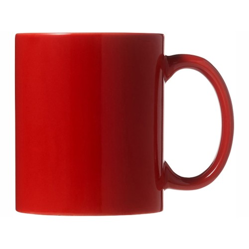 Купить Кружка керамическая Santos, красный с нанесением логотипа