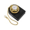 Купить Часы Магистр с цепочкой на деревянной подставке, золотистый/черный (без шильда) с нанесением логотипа