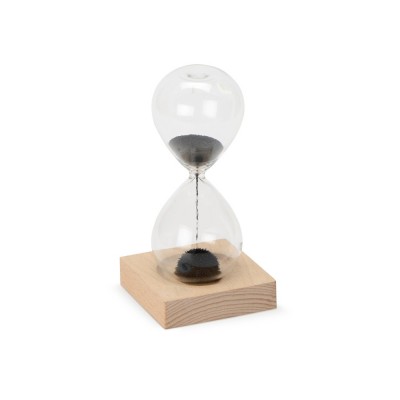 Купить Песочные магнитные часы на деревянной подставке Infinity с нанесением