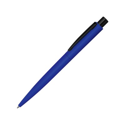 Купить Ручка шариковая металлическая LUMOS M soft-touch, синий/черный с нанесением