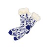 Купить Домашние носки женские, синий с нанесением логотипа
