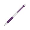 Купить Ручка пластиковая шариковая Centric, белый/фиолетовый с нанесением логотипа