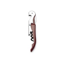 Штопор классический MERLOT из нержавеющей стали, серебристый/темно-красный