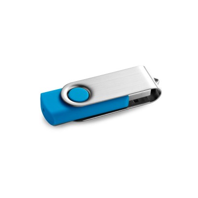 Купить CLAUDIUS 16GB Флешка USB 16ГБ, голубой с нанесением логотипа