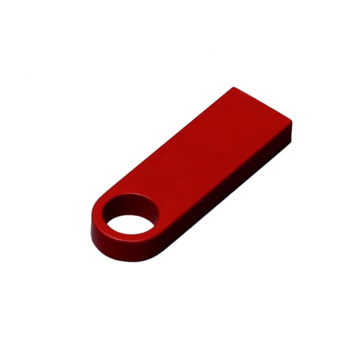 Купить USB 3.0-флешка на 128 Гб с мини чипом и круглым отверстием, красный с нанесением логотипа
