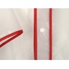 Купить Дождевик Providence, прозрачный/красный с чехлом с нанесением логотипа