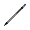 Купить Ручка металлическая soft-touch шариковая Snap, серый/черный/синий с нанесением логотипа