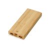 Купить Внешний беспроводной аккумулятор из бамбука Bamboo Air, 10000 mAh с нанесением логотипа