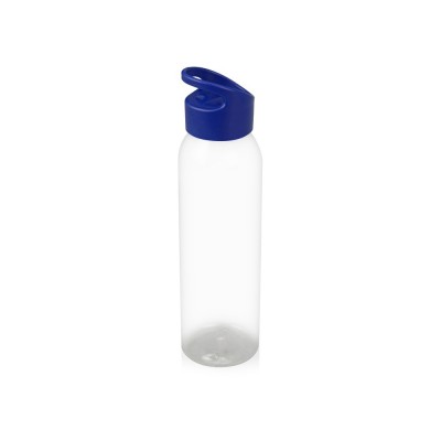 Купить Бутылка для воды Plain 2 630 мл, прозрачный/синий с нанесением логотипа