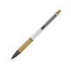 Купить Darius шариковая ручка из переработанного алюминия, синие чернила - Белый с нанесением логотипа