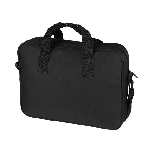 Купить Сумка для ноутбука Wing с вертикальным наружным карманом, черный (Р) с нанесением логотипа