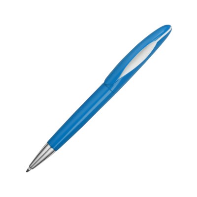 Купить Ручка пластиковая шариковая Chink, голубой/белый с нанесением