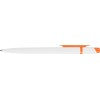 Купить Ручка шариковая Этюд, белый/оранжевый с нанесением логотипа