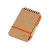 Купить Набор канцелярский с блокнотом и ручкой Masai, оранжевый с нанесением логотипа