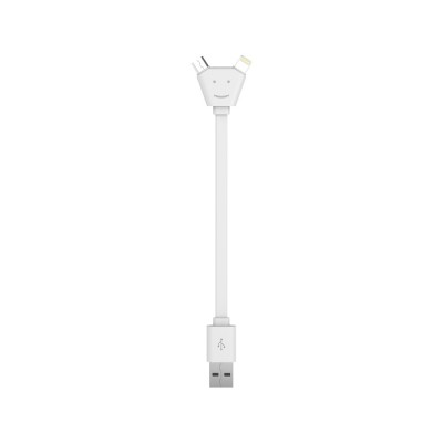 Купить USB-переходник XOOPAR Y CABLE, белый с нанесением