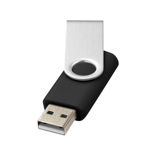 Купить USB-флешка на 16 Гб Rotate Basic, черный с нанесением логотипа