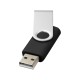 Купить USB-флешка на 16 Гб Rotate Basic, черный с нанесением логотипа