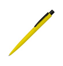 Ручка шариковая металлическая LUMOS M soft-touch, желтый/черный