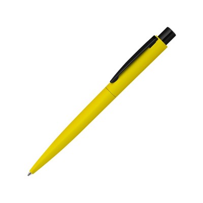 Купить Ручка шариковая металлическая LUMOS M soft-touch, желтый/черный с нанесением