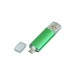 Купить USB-флешка на 16 Гб.c дополнительным разъемом Micro USB, зеленый с нанесением логотипа