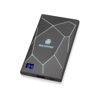 Купить Портативное зарядное устройство XOOPAR GEO, мокрый асфальт с нанесением логотипа