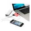 Купить USB Hub Gaia на 4 порта, розовый с нанесением логотипа