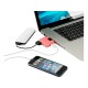 Купить USB Hub Gaia на 4 порта, розовый с нанесением логотипа