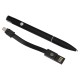 Купить Ручка шариковая с кабелем USB, черный с нанесением логотипа