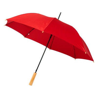Купить 23-дюймовый автоматический зонт Alina из переработанного ПЭТ-пластика, красный с нанесением