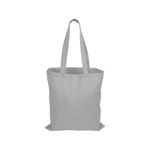 Купить Сумка для шопинга Carryme 140 хлопковая, 140 г/м2, серый с нанесением логотипа