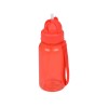 Купить Бутылка для воды со складной соломинкой Kidz 500 мл, красный с нанесением логотипа