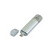 Купить USB-флешка на 64 ГБ.c дополнительным разъемом Micro USB, серебро с нанесением логотипа