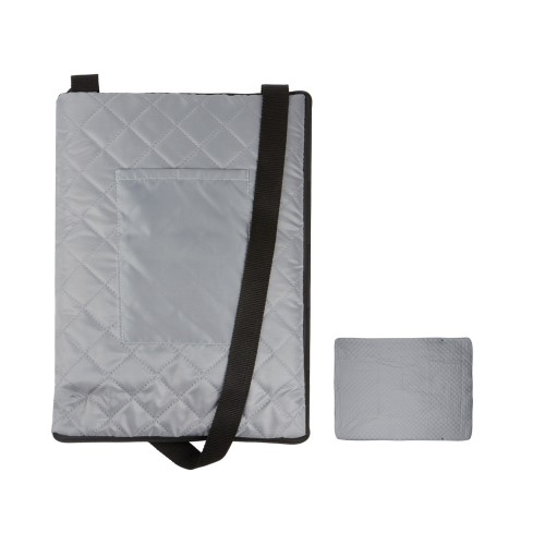 Купить Плед для пикника Ridge, 115 х 140 см, серый с нанесением логотипа