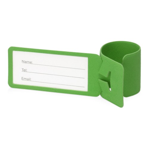 Купить Багажная бирка Favor, зеленый с нанесением логотипа