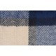 Купить Плед акриловый в клетку Tartan, синий с нанесением логотипа
