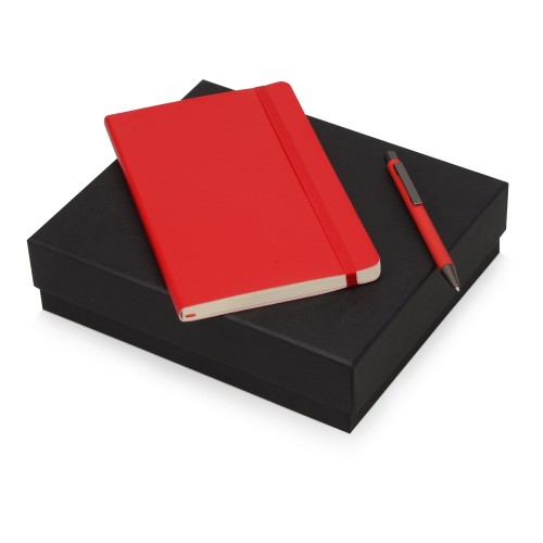 Купить Подарочный набор Moleskine Van Gogh с блокнотом А5 Soft и ручкой, красный с нанесением логотипа