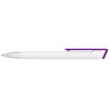 Купить Ручка-подставка Кипер, белый/фиолетовый с нанесением логотипа