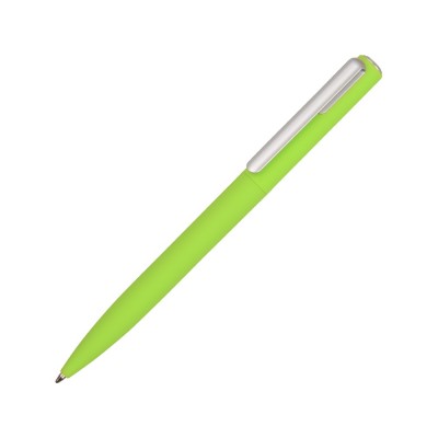 Купить Ручка шариковая пластиковая Bon с покрытием soft touch, зеленое яблоко с нанесением логотипа