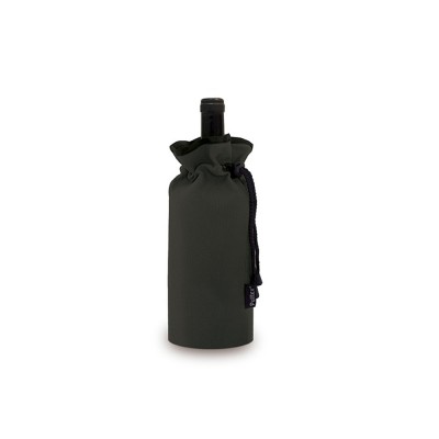 Купить Охладитель для бутылки вина Keep cooled из ПВХ в виде мешочка, черный с нанесением