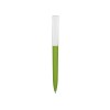 Купить Ручка пластиковая soft-touch шариковая Zorro, зеленое яблоко/белый с нанесением логотипа