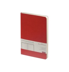 Ежедневник А5 недатированный Megapolis Velvet Flex, ярко-бордовый