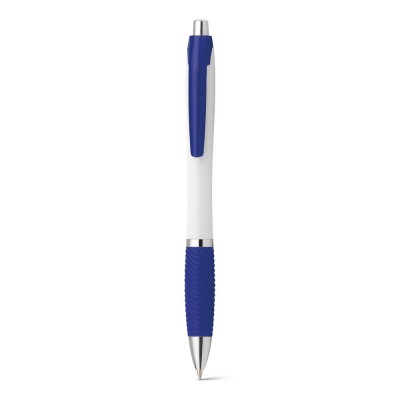 Купить DARBY. Шариковая ручка с противоскользящим покрытием, Королевский синий с нанесением логотипа
